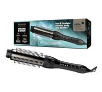 Revamp PROGLOSS Perfect Finish Brosse Chauffante Volume, Boucles et Ondulations 38mm | Brosse à Cheveux Chauffante pour brushing Infusée de Kératine, d’Huile de Coco et d’Argan | Noir