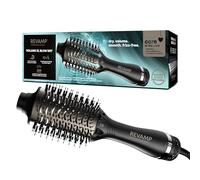 REVAMP Volume XL Blow Dry Brosse Séchante Air Chaud - Styler Multifonction Professionnel 1200 W, Volume et Lissage, Cylindre Céramique Ionique, Léger - Noir