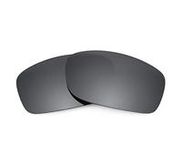 Revant Verres de Rechange Compatibles avec Oakley Fives Squared, Polarisés, Chrome Noir MirrorShield