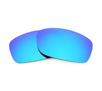 Revant Verres de Rechange Compatibles avec Oakley Fives Squared, Polarisés, Elite Bleu Glacier MirrorShield,
