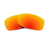 Revant Verres de Rechange Compatibles avec Oakley Fives Squared, Polarisés, Rouge Feu MirrorShield
