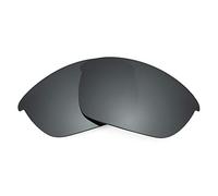 Revant Verres de remplacement compatibles avec les lunettes de soleil Oakley Half Jacket 2.0 OO9144 - Chrome Noir Miroir - Polarisé