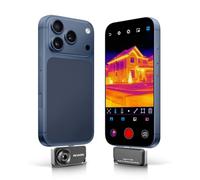 REVASRI Caméra thermique pour iPhone et Android, super résolution IR 320 × 240, plage de température de -15,6 °C à 450 °C, compatible avec les appareils USB-C iOS et Android
