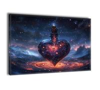 Rêve Amour Peinture Numero Adulte avec Cadre, Kit Peinture Numero Enfant Débutants avec Pinceaux, DIY Peinture Acrylique, Kit Loisir Creatif Adulte, Noel Halloween Decoration Murale 80x100cm J-a-647