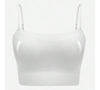 Rêve Courbe 2ème Peau Blanc Sans Fil Soutien-Gorge Invisible Intégré Sans Dos Lounge Basic Sports Workout Lingerie Comme Vêtement Extérieur Liberté de Taille Débardeur Tube Débardeur Tenues Confortabl