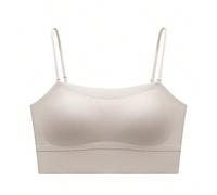 Rêve Courbe 2ndSkin Gris Soutien-gorge sans fil sans couture intégré Dos nu Lounge Basic Sports Workout Lingerie comme vêtement de dessus Liberté de taille Débardeur Tube Débardeur Tenues Indispensabl