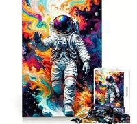 Rêve d'astronaute Puzzle de 1000 pièces pour Adultes Développe la logique Plaisir Silencieux Assemblage sécurisé Idée Cadeau (50x75cm)