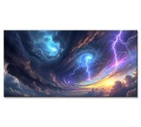 Rêve Diamond Painting Adulte Enfant 5D DIY Loisirs Créatifs Adultes Difficile Accessoires Inclus Ciel Broderie Diamant Painting kit Peinture Bricolage Grand Format Strass Point Croix 55x110cm y-6416