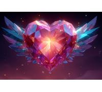 RêVe Diamond Painting Amour Diamond Painting Adulte, 5D Broderie Diamant Kit Complet, Peinture Diamant Enfant, Activité Manuelle Adulte, Point de Croix Cristal, Murale Maison Décoration 50x75cm Q-223