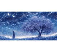 RêVe Diamond Painting Arbre Peinture Diamant Adulte Point de Croix Activité Manuelle Adulte Mosaique Loisir Creatif Peinture Diamant DIY Diamond-Painting Enfant pour Decoration Automne 25x50cm F - 313