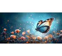 RêVe Diamond Painting Papillon Peinture Diamant Adulte Point de Croix Activité Manuelle Adulte Mosaique Loisir Creatif Peinture Diamant Diamond-Painting Enfant, pour Decoration Automne 20x40cm F - 303