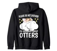 Rêve Loutres Mignon Endormi Amoureux Loutre De Mer Sweat à Capuche