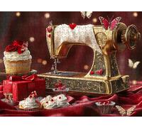 rêve Machine à Coudre Puzzle 6000 Pièces pour Adultes, Format 179 x 105 cm, Challenge Casse-Tête de Famille, Loisirs Créatifs et Relaxation, Pièces Robustes avec Lettres au Dos, Décor Murale f0-767