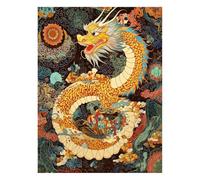 Rêve Peinture Numero Adulte 70x50 cm Peinture Numero Enfant Dragon, DIY Coloriage par Numero pour Decoration Maison, Loisirs Créatifs Adultes Artisanat pour Decoration Automne Cadeau Femme JLYH-5102