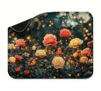 Rêve Rose Tapis de Souris 360 x 300 x 3 mm, Tapis de Souris Gaming, Anti-derapant Base en Caoutchouc Etanche, Surface Lisse pour Précision, Facile à Nettoyer, pour Bureau Maison, Cadeaux Homme t0s-588