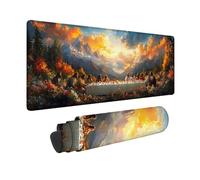 RêVe Tapis de Souris XXL 80x30cm, Tapis Souris La CèNe sous Main Bureau avec 3MM Bords Cousus, Imperméable Mouse Pad Base en Caoutchouc Antidérapant Surface pour Gamer, PC, Cadeau -hjw2601K1