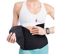 Revée Binder Ceinture Abdominale Post-Opératoire h32 cm - Ceinture Post Accouchement, Gaine Post-Adominoplastie, Lipoaspiration, Hernie Abdominale Ombilicale, Bande de Compression Unisexe