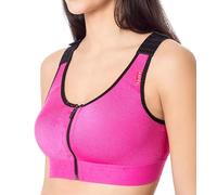 Revée Bra Elodie Brassière Post Opératoire - Soutien Gorge de Compression Postopératoire avec Ouverture Frontale, Augmentation ou Réduction Mammaire, Substitution de Prothèse, Blanc/Noir