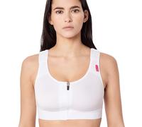 Revée Bra Elodie Brassière Post Opératoire - Soutien Gorge de Compression Postopératoire avec Ouverture Frontale, Augmentation ou Réduction Mammaire, Substitution de Prothèse, Blanc/Noir