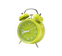 Réveil à Double Cloche avec lumière, Batterie de réveil Bruyant, sans tic-tac, Silencieux, Sonnette d'alarme rétro, unité à Quartz