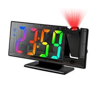 Réveil à LED - Dispositif d'affichage de l'heure numérique, horloge avec écran de la température 12/24 heures, unité d'alarme de bureau pour chambre | de réveil pour la maison