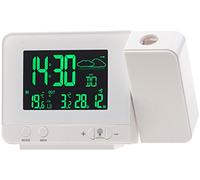Réveil à projection et station météo sans fil 2 en 1 - Blanc [Infactory]