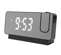 Réveil à projection LED HD avec projection sur plafond ou mur - Réveil numérique avec projecteur rotatif à 180 °, fonction snooze, température, réveil de chevet pour les personnes qui ont un grand