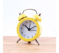 Réveil à quartz avec précision pour des réveils en temps opportun (jaune)