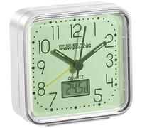 Réveil à quartz phosphorescent avec thermomètre digital [Pearl]