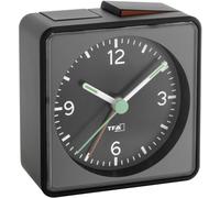 Réveil à quartz TFA Dostmann 60.1013.01 noir Fluorescent aiguilles