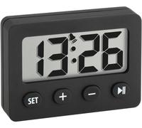 Réveil à quartz TFA Dostmann 60-2014-01 noir