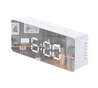 Réveil Adler AD 1189 W avec LED et thermomètre - blanc