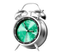 Réveil analogique - Classique de Bureau, Corps métallique Rechargeable | Design Twin Bell avec Sonnette Forte, Portable décoration Chambre Accessoire Voyage pour étudiants, et Jeunes Filles