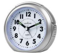 Réveil Analogique Quartz Argent A240-19 Sans Tic Avec Lumière Grands Chiffres