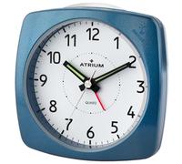 Réveil Analogique Quartz Bleu Métallique A251-5 Sans Tic Avec Lumière Et Snooze