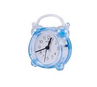 Réveil Analogique Quartz Silencieux Double Cloche Veilleuse - Bleu