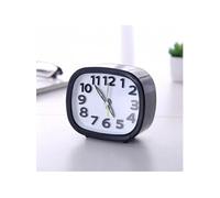 Réveil Analogique - Silencieux Rond Quartz Lumineux Blanc Noir