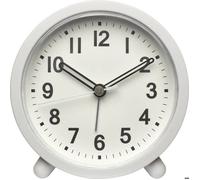 TFA Dostmann – Réveil analogique 60.1043.02 – Sans tic‑tac, rétroéclairage, silencieux – Blanc