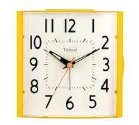 Réveil analogique vintage rétro de 11,9 cm, super silencieux, sans tic-tac avec veilleuse, fonction snooze, fonctionne avec piles, design simple, pour salon, chambre, chevet, bureau, horloge cadeau
