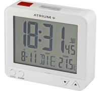 Réveil ATRIUM Digital Quartz Radio-réveil A760-0 Veilleuse Indicateur de température blanc
