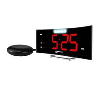 Geemarc 1558317 à quartz Réveil noir grand écran