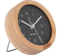 Réveil avec boîtier en bambou NEAT, Ø 10 cm