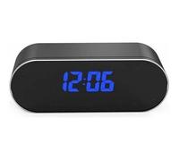 Réveil avec camera espion Full HD 1080P Wifi vision nocturne noir * Batterie interne : lithium-ion * Autonomie : Plusieurs jours *