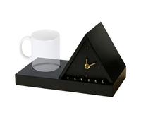 Réveil avec lumière | Support pour marque-pages ergonomique | Porte-livres en bois avec porte - pour lecture, écriture, bureau, chambre, cadeau homme, amis, professeurs, étudiants