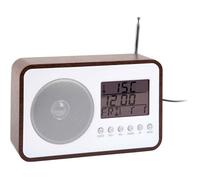 Réveil avec radio FM Retro marron