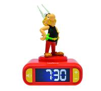 Lexibook Réveil Astérix – Veilleuse 3D lumineuse et sonore, Multicolore