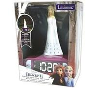 Réveil avec Veilleuse en 3D Lexibook Reine des Neiges Elsa et effets sonores Multicolore G