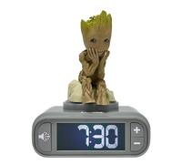 Lexibook – Réveil Groot des Gardiens de la Galaxie 3D – Veilleuse multicolore, sons et écran LCD