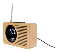 Karlsson Radio réveil en Bambou Retro