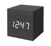 Réveil Bois Mini Cube Moderne Heure Date Température Chambres Maison Enfant Voyage